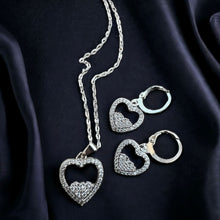 Heart Shape Earrings & Locket Set | Elegant Style