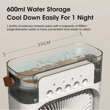 Portable Humidifier Cooling Fan | USB Electric Fan LED Night