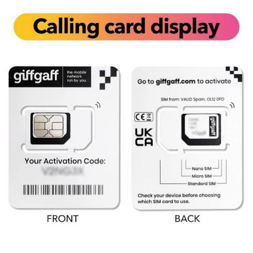 GIFF GAFF UK SIM CARD IN PAKISTAN